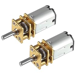 Alinan 2pcs 12V 100RPM N20 High Torque Speed