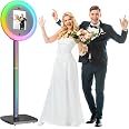 Portable Photo Booth,Photo Booth Machine For I Pad 10.2in 10.9in 11in 12.9in 13in,PhotoBooth Stand Shell Provide Cyratok Remote Control RGB Ring Light Music Sync, Perfect For Parties,Wedding