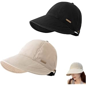Women's Wide Brim Sun Visor Hat | Upf50+ Wide-Brim UV-Protection Breathable Adjustable Sun Hat