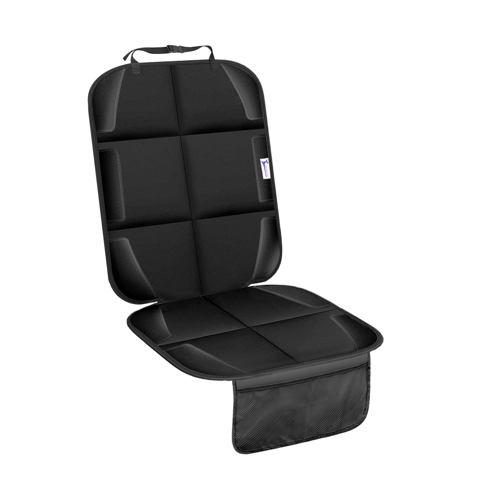 Car Seat Protector, Non-Slip Rubber Padded Backing Seat Protector for Child Seats, Waterproof Thickest Padding Car Seat Protector Under Baby Seat - No Imprint (Black-Ⅰ-1pcs)