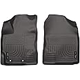 Husky Liners Weatherbeater Floor Mats | Fits 2012-2018 Toyota Yaris | Front Row, 2-pc Black - 13501