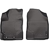 Husky Liners Weatherbeater Floor Mats | Fits 2012-2018 Toyota Yaris | Front Row, 2-pc Black - 13501