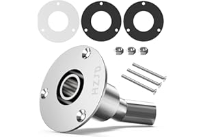 HZJD Thru Hull Exhaust Skin, 24mm Stainless Steel 316, for Diesel Parking heaters(Bend)