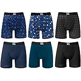 Warriors & Scholars | Mens Boxer Briefs | Boxer Briefs for Men Pack of 6 | Mens Boxer Briefs Underwear | Boys Boxer Briefs