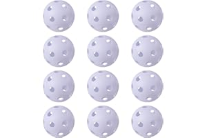 GSE Games & Sports Expert Practice Baseballs, Plastic Baseballs Training, Hollow Airflow Softballs for Pitching, Batting, Catching for All Skill Levels (Several Styles Available)