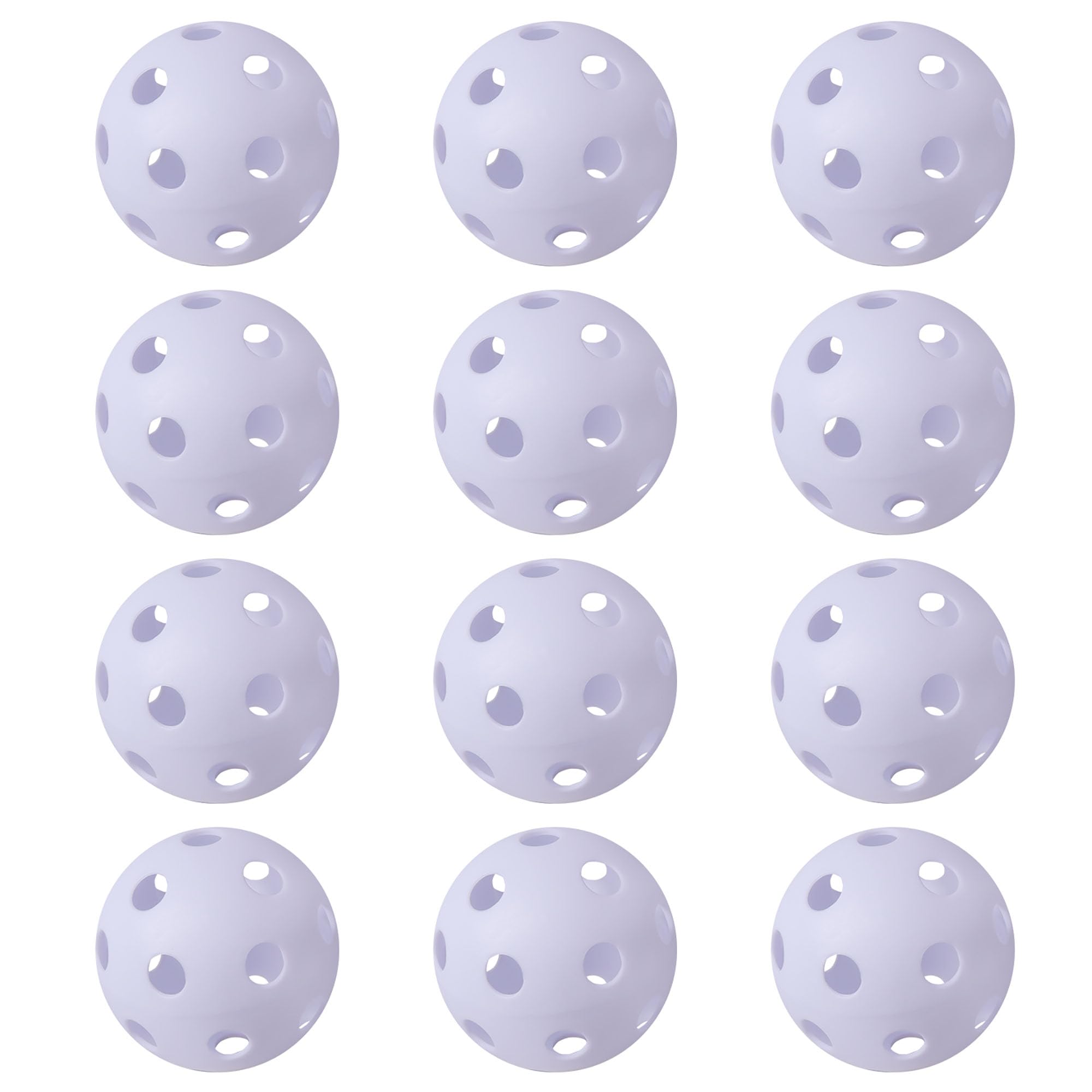 GSE Games & Sports Expert 240-Pack White Practice Baseballs, Plastic Baseballs Training, Hollow Airflow Softballs for Pitching, Batting, Catching for All Skill Levels Image GSE Games & Sports Expert 240-Pack White Practice Baseballs, Plastic Baseballs Training, Hollow Airflow Softballs for Pitching, Batting, Catching for All Skill Levels Image