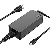 IEFUU 65W 45 Watt USB C Laptop Charger Compatible with Lenovo Thinkpad T480 T480s T490 T580 T580s T14 E480 E580 E495 X1 C930