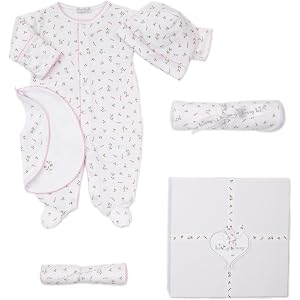 kissy kissy Baby Girls' Garden Roses 5-piece Gift Set W/Gift Box