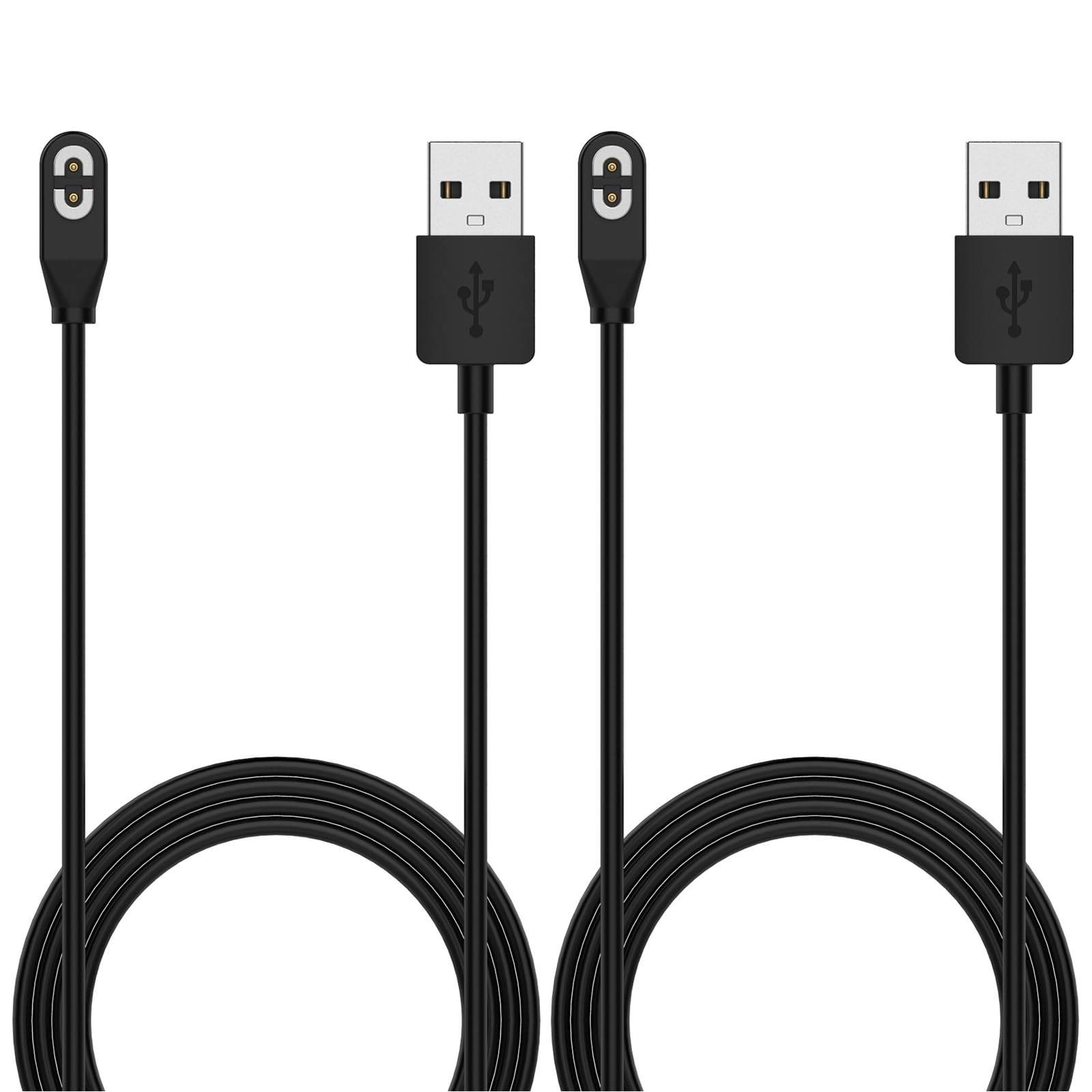 KOMI USB Charger Cable Compatible with AfterShokz Aeropex AS800,OpenRun pro S810/mini S811, OpenRun S803,OpenComm ASC100SG/C102,Charging Cable for AfterShokz Bone Conduction Headphones (2 Pack)