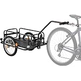 VEVOR Bike Cargo Trailer, 88/100/130/160 lbs Load Capacity, Heavy-Duty Bicycle Wagon Cart, Foldable Compact Storage with Universal Hitch