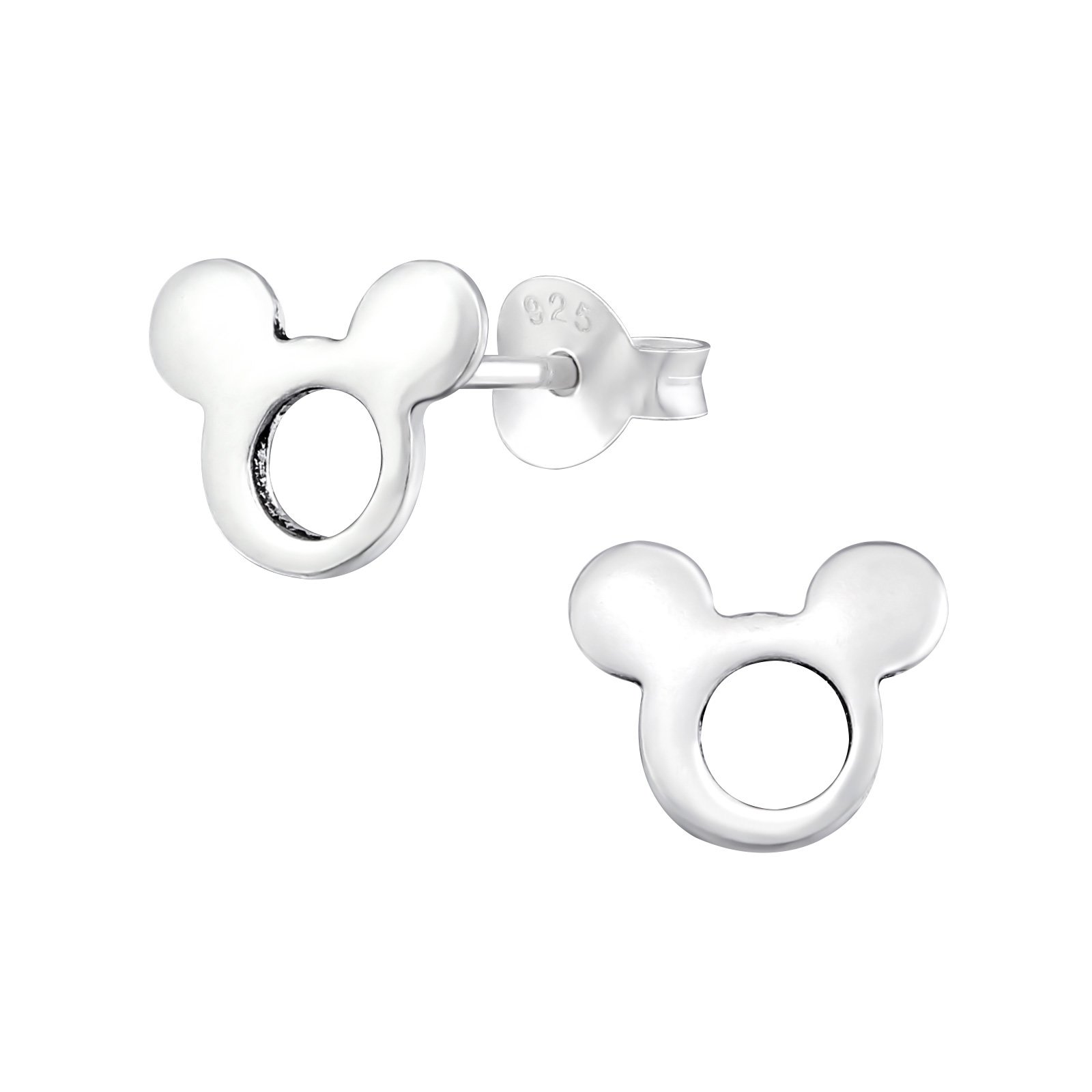 925 Sterling Silver Women Mouse Ear Stud Earrings for Women & Girls – Gift-Ready Jewellery by The Rose & Silver Company