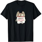 Fuggler Chaos Follows Me Animal Print Monster T-Shirt