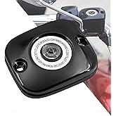 HDBUBALUS Front Brake Master Cylinder Cover Fit for Touring Dyna Softail | Black Master Cylinder Gasket, Fits Harley Street Glide Road King Electra Glide 2005-2007 Dyna 2006-2017 Softail 2006-2014
