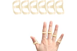 RonJea 6Pcs Oval Finger Splints, Trigger Finger Splint for Trigger/Mallet/Arthritis/Straightening, Finger Brace Support, Pack of 1 Size (#9)
