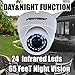 Metal Dome Security Camera 1080p Weatherproof for Outdoor and Indoor (4-in-1 Hikvision, Dahua CVI/TVI/AHD/960H Analog CVBS Compatible)