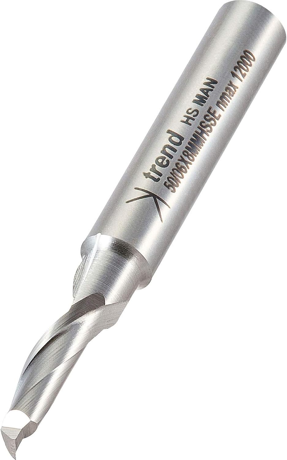 Trend Professional Helical Plunge Cutter, 8mm Shank, 6mm Cut Diameter & 14mm Cut Length, High Speed Steel, 50/06X8MMHSSE
