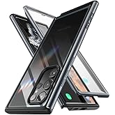 SUPCASE for Samsung Galaxy S23 Ultra Case with Built-in Screen Protector (Edge XT), [Fingerprint Compatible] [Military-Grade Protection] Full-Body Clear Bumber Phone Case for S23 Ultra, Black