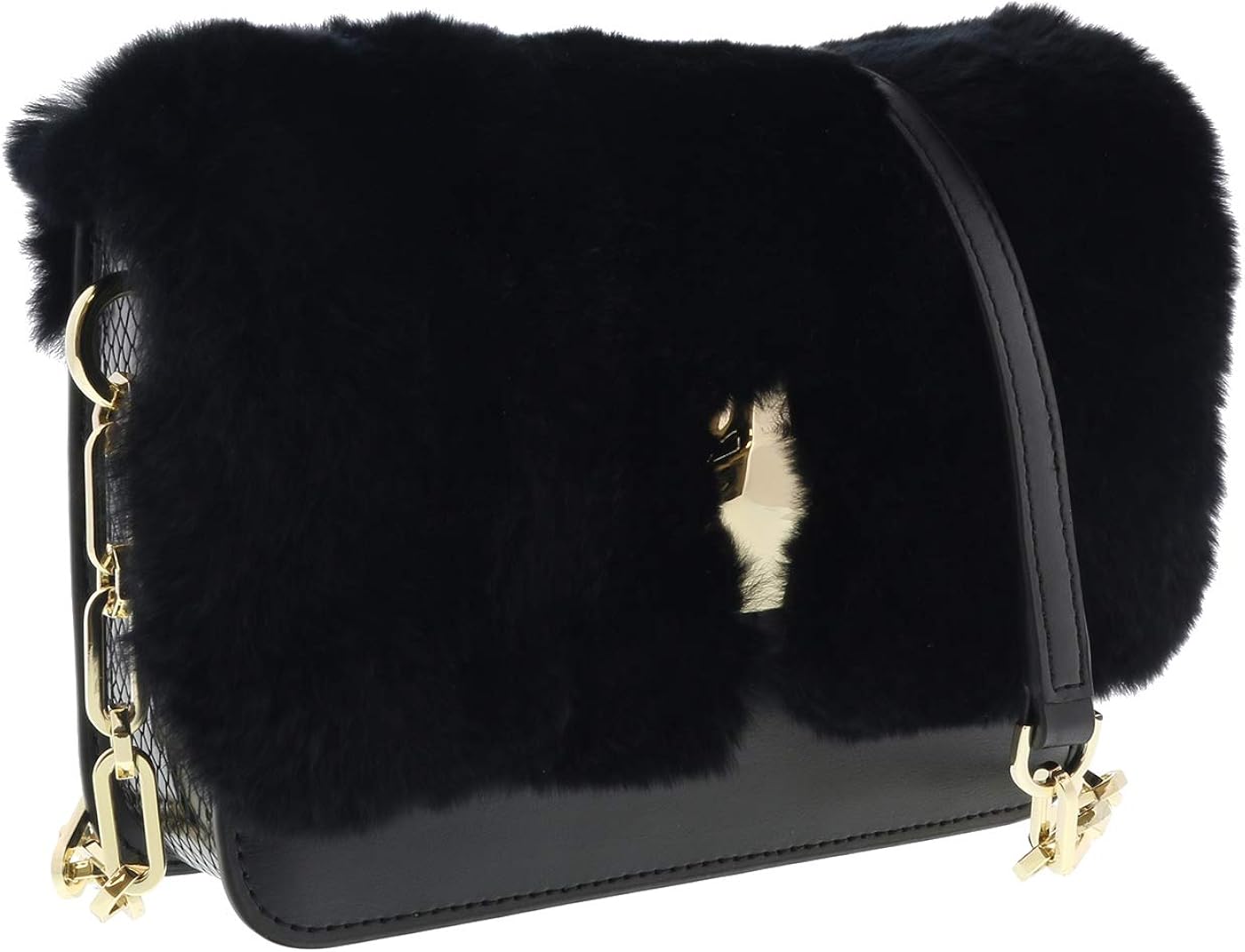 roberto cavalli pebble leather tote bag