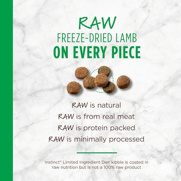 INSTINCT LIMITED INGREDIENT DIET, NATURAL DRY DOG FOOD, GRAIN FREE RECIPE – REAL LAMB, 4 LB. BAG