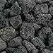 Black 3/4 Inch Lava Rock | Fireproof and Heatproof Volcanic Lava Rock, Perfect for Fire Pits, Fireplaces, BBQs and More. Indoor and Outdoor use - Natural Stones | 10 Pounds