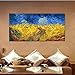Wieco Art Wheatfield with Crows Large Classic Canvas Prints Wall Art By Van Gogh Famous Oil Paintings Reproduction Modern Stretched and Framed Giclee Landscape Pictures