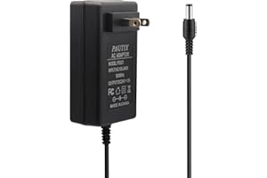 PAUTIX 24V DC Power Supply Adapter 24Volt 2A 48W Low Voltage LED Driver Transformer with 5.5 x 2.1mm US Plug for LED Strip,CCTV Camera,COB LED Lighting,Suit 1.5A 1A 0.5A Device Power Source