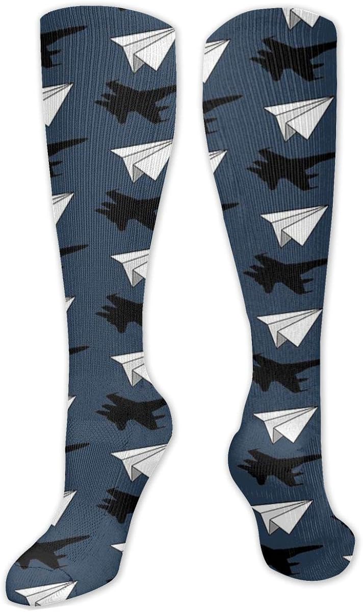 WilsonMartin Aeronautical Engineer Paper Airplane Socks Compression Sock 19.7 Inch