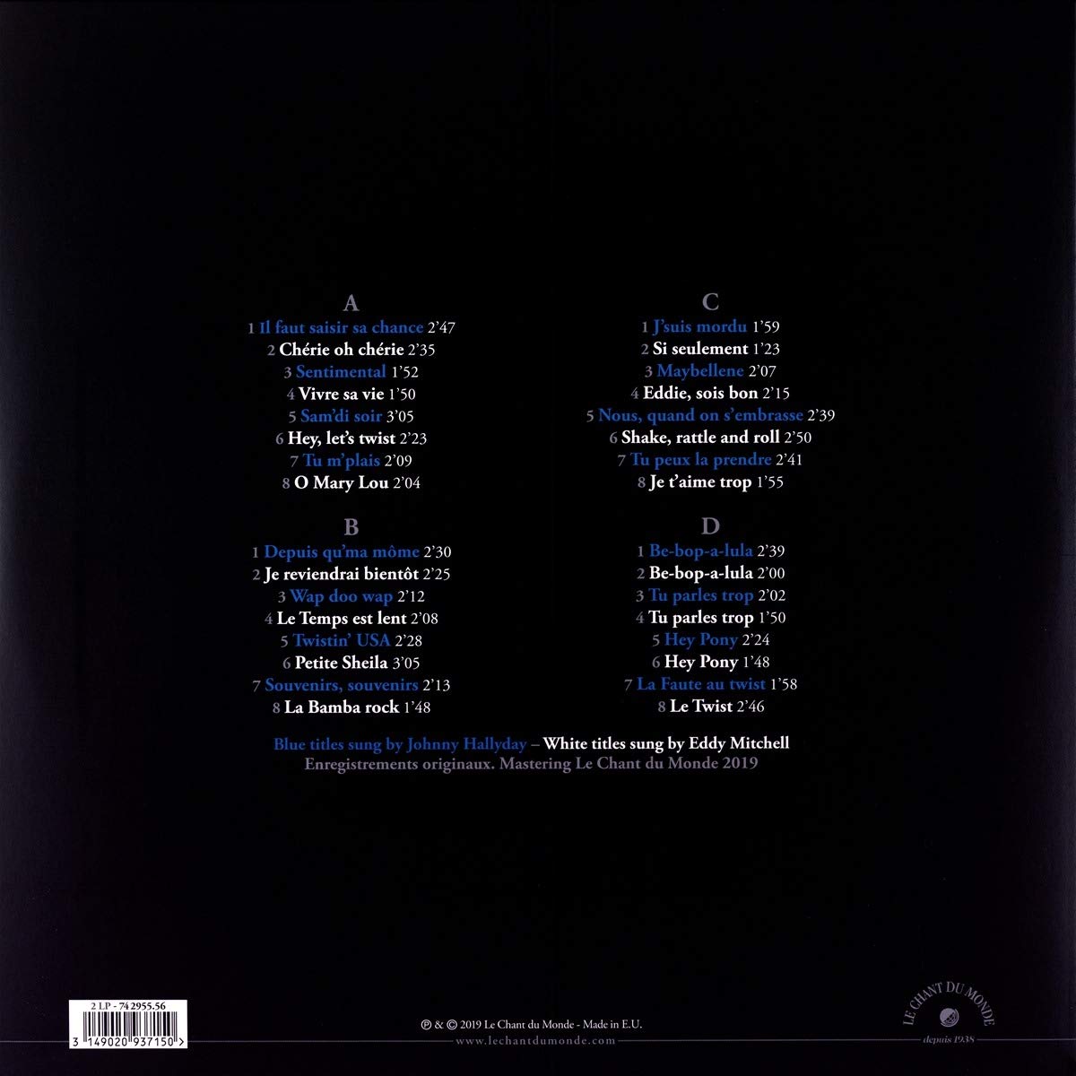 Johnny Hallyday Eddy Mitchell Jeunes Canailles Vinyl Amazon Com Music