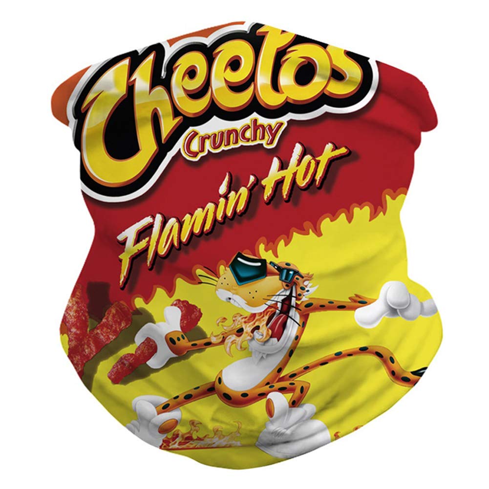 ACTLATI Skull Tie-Dye Face Mask Bandanas Sun UV Protection Neck Gaiter Balaclava Dust Rave Face Cover for Men Women