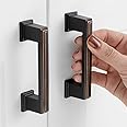 ASKANO 3 Inch Hole Centers, Oil Rubbed Bronze Stepped Kitchen Cabinet Pull Handle ZP2206 | Pack of 10, Solid Hardware for Drawer, Dresser, Bathroom, Vanity, Furniture Door, Cupboard, Bedroom, 3"