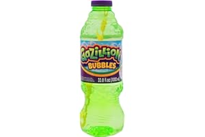Gazillion Bubbles, Original Bubble Solution 1L - Create Bubbles with Premium Formula & 7-in-1 Bubble Wand - Non-Toxic & Safe