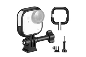 K&F CONCEPT Expansion Cage Frame Compatible with Insta360 Go Ultra Action Camera Accessories, with 1/4" Thread Adapter, Brack