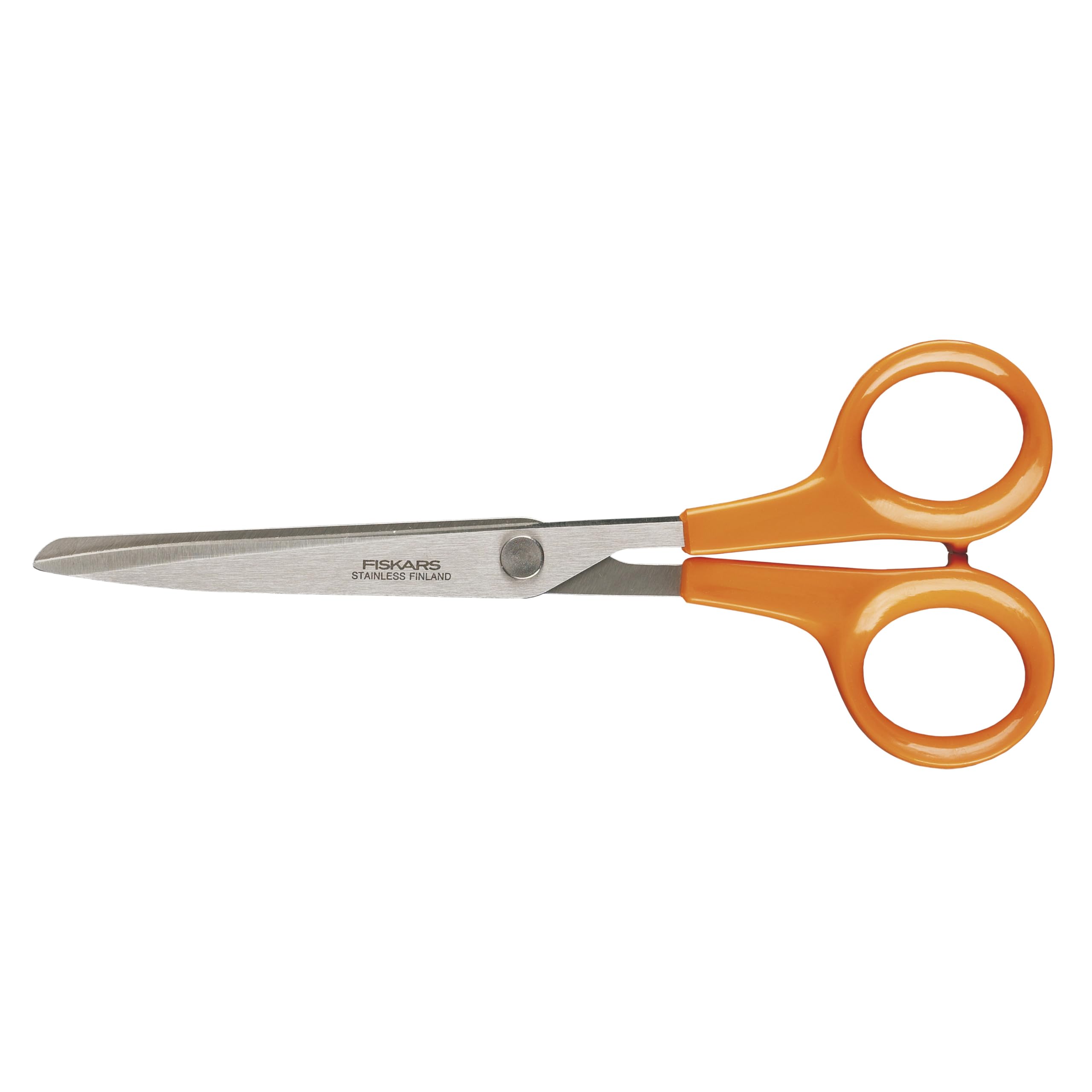 Fiskars Universal Scissors, Length: 17 cm, For Right- and Left-handed Users, Stainless Steel Blade/Plastic Handles, Orange, Classic, 1005150 — image 1