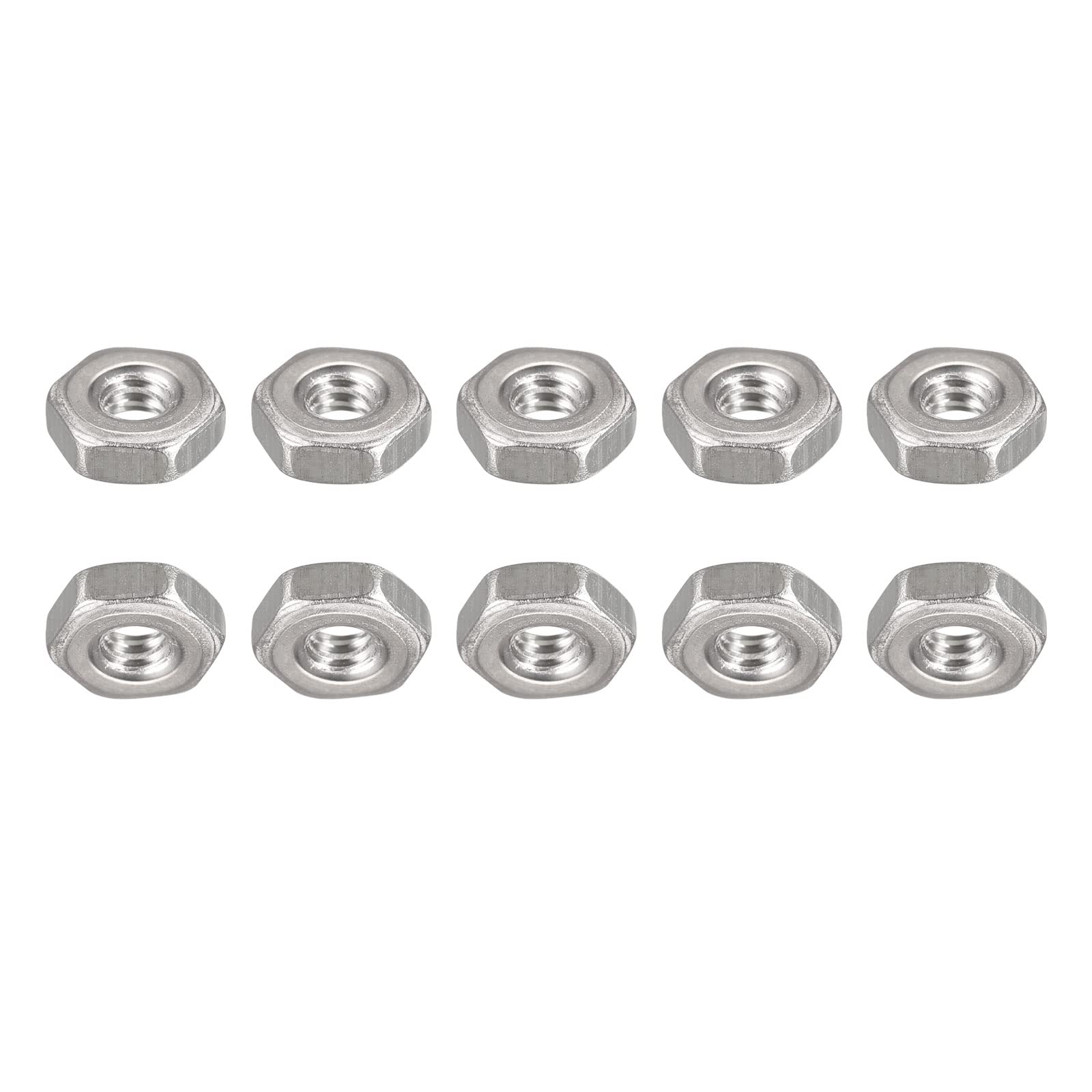 DTGN #4-40(UNC) Hex Nuts - 20Pack - Good for Home Garage Repair - 304 Stainless Steel Hexagonal Nuts - Silver Tone