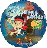 Anagram International Jake Neverland Pirates Foil Balloon Pack, 18