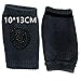 Baby Crawling Anti-slip Knee Elbow Pads Breathable Leg warmer Elastic Infant Protect Socks (Dark Grey)