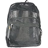 Mesh Backpack See through Student School Bag Bookbag Mesh Net Daypack