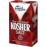 Diamond Crystal Kosher Salt – Full Flavor, No Additives and Less Sodium - Pure and Natural Since 1886 - 3 Pound Box