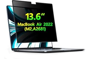 YEAHTU MacBook Air 13.6 Inch Privacy Screen,Removable Privacy Screen MacBook Air 13.6 Inch M2 Chip 2022 Model A2681,MacBook Air M2 Privacy Screen Filter and Anti-Glare Prorector