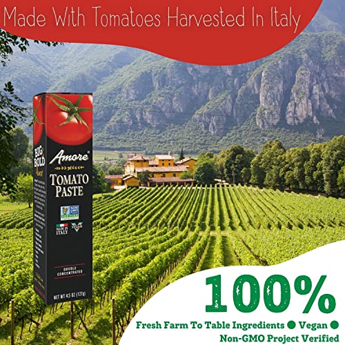 Amore Vegan Tomato Paste In A Tube Double Concentrated, Non GMO