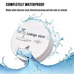 WER Water Leak Alarm Sensor, Battery Operated Leak