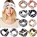 10 Pack Knotted Headbands for Women Floral Style Criss Cross Head Wrap Yoga Hair Band Boho Headbands Hair Accessories for Women Girls Lady