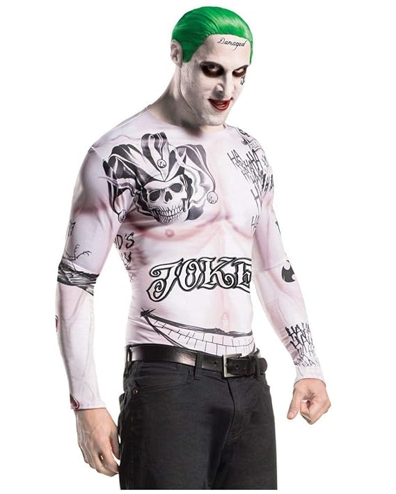Horror-Shop Suicide Squad Joker Kostüm Set für Fasching & Halloween Standard