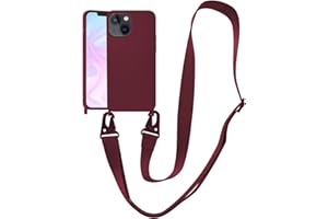 VooDirop Compatible with iPhone 13 Case Crossbody Phone Case with Lanyard Neck Strap Adjustable Shockproof Drop Protection Si