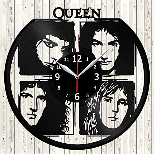 Freddie Mercury Rock Band Queen Vinyl Record Wall Clock Decor Handmade Unique Original Gift
