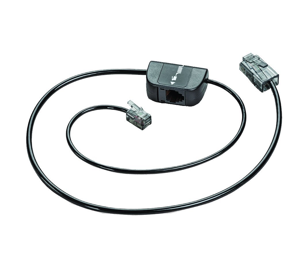 Plantronics 86007-01 Telephone Interface Cable, Black