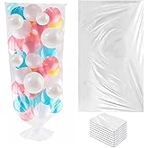 Balloon Transport Bags 8 Pack - 98.4"x59" Heavy-Duty Reusable Clear Plastic Bags for Large Inflated Balloons, Balloon Arch Storage, Party Decoration Supplies