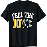 Feel The 10VE Jordan Quarterback Love American Football T-Shirt