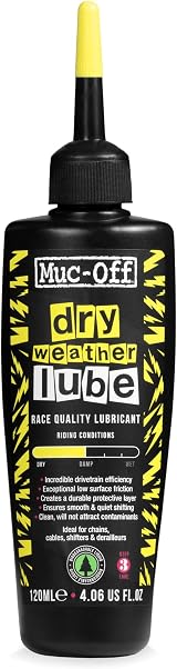 Muc-Off Dry Chain Lube Wax-Based Biodegradable 120ml for Dry Weather