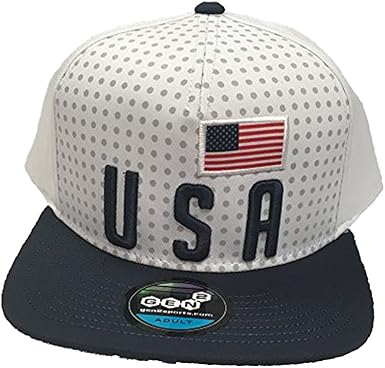 usa flat brim hat